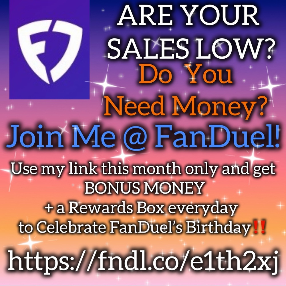 Are your sales low? Get FREE BONUS MONEY‼️